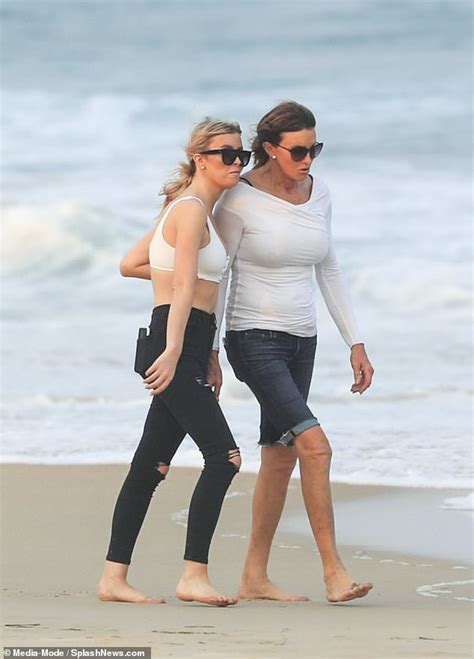 Caitlyn Jenner enjoys beach stroll with partner Sophia Hutchins ...