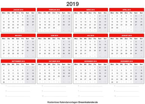 Kalender 2019