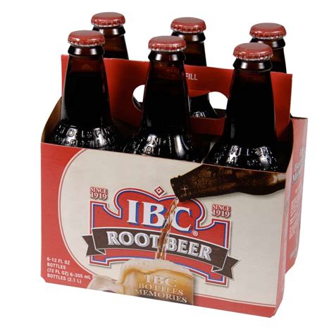 IBC Root Beer Soft Drink Single-Serve Glass 12 Fl Oz Bottle 24/Case-Cartnut.com