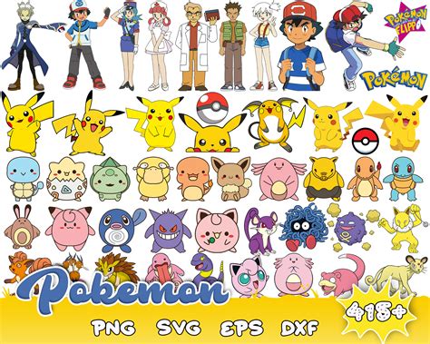 415 Pokemon LAYERED SVG Bundle, Pokemon svg, Pokemon png bun - Inspire Uplift