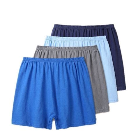 Solid Color Cotton Boxers For Men 4 Pack — Comfy Men Underwear