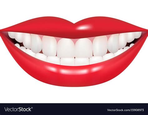 Beautiful mouth smile and teeth medical Royalty Free Vector | Teeth images, Art activities for ...