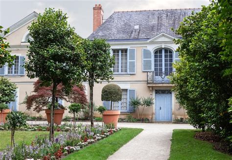 Premium Photo | Facade of a classic mansion near Angers France