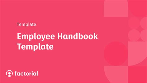Free Employee Handbook Template | Factorial