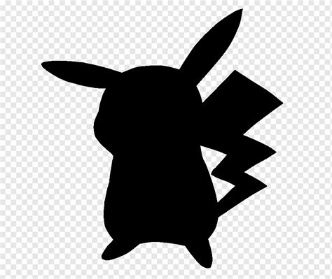 Silueta de pikachu, png | PNGWing