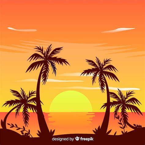 Beach background Vector | Free Download