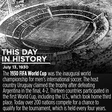 THIS DAY IN HISTORY: Today marks the anniversary of the first ever FIFA ...