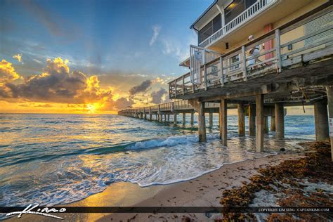 Lake Worth Sunrise by the Fishing Pier | Royal Stock Photo