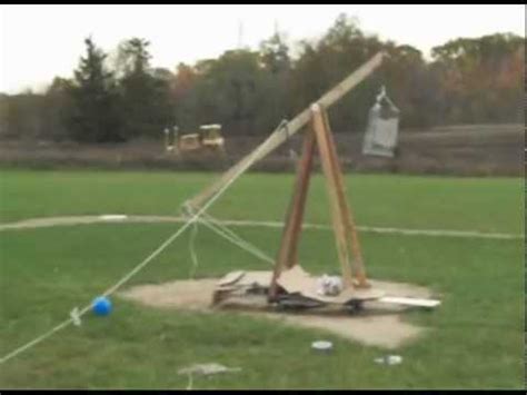 Trebuchet Pumpkin Chucking - YouTube