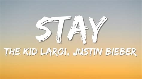 Stay - (Clean Lyrics) - The Kid LAROI, Justin Bieber - YouTube Music