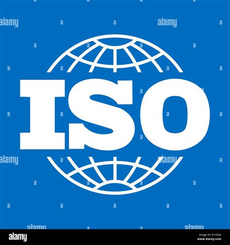 ISO icon. International Organization for Standardization sign, symbol ...