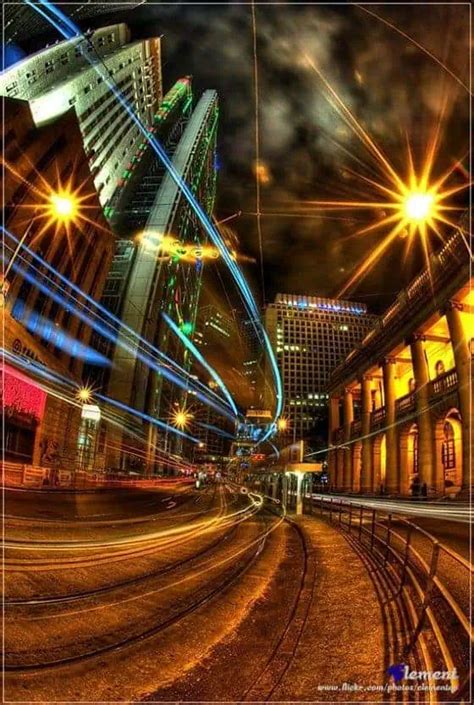 Cool Evening Light Trail Photography