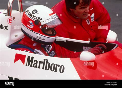 Bertrand Gachot in a Marlboro McLaren 1988 Stock Photo - Alamy