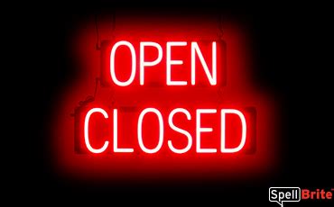 Open Closed Sign | LED Open Closed Signs for Business