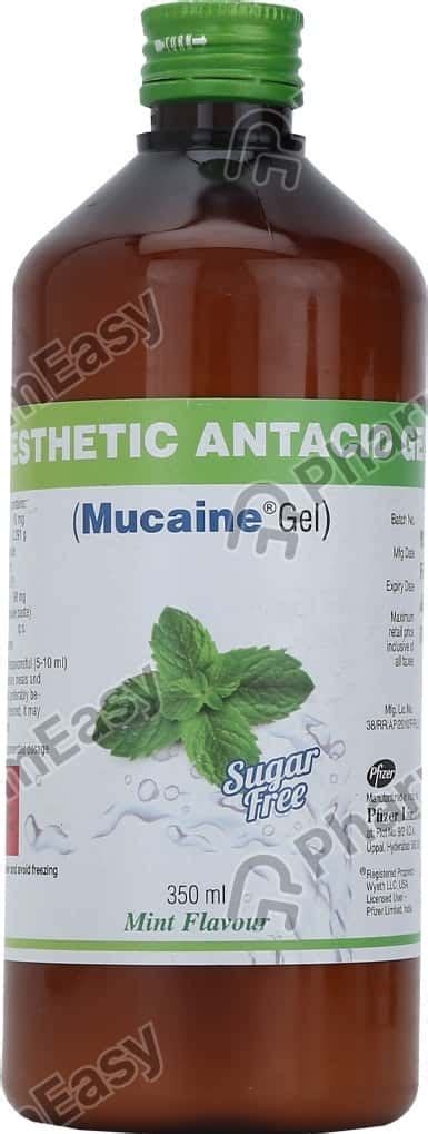 Mucaine Gel Mint Sugar Free 350ml: Uses, Side Effects, Price & Dosage ...