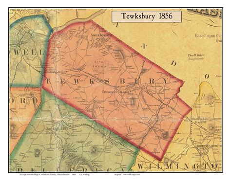 Old Maps of Middlesex County, MA