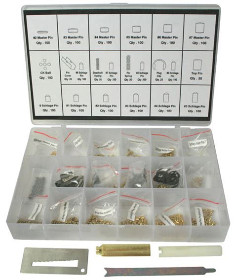 Schlage Rekey Kit 100 Pieces Pin Locksmith Landlord Homeowner Tool Rekeying Set | eBay