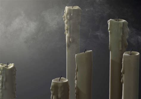 Melted Candles | CGTrader