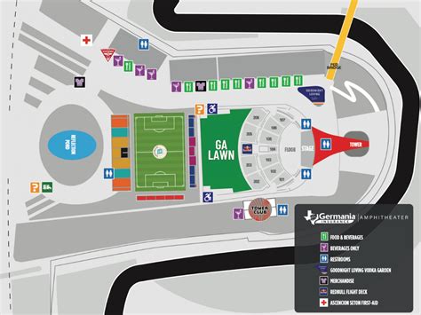 Venue Map | Germania Insurance Amphitheater