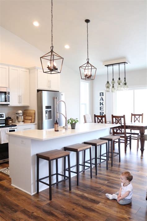 Open Concept Kitchen and Dining Space Modern Farmhouse - SUGAR MAPLE notes