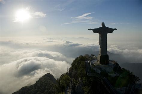 Christ The Redeemer Statue At Sunrise by Joel Sartore