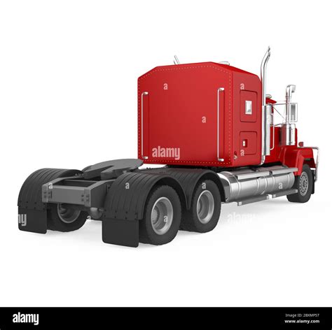 Red Semi-trailer Truck Isolated Stock Photo - Alamy