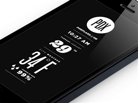 City Weather Screen Saver - iPhone Version Concept by Corey Michaud on ...