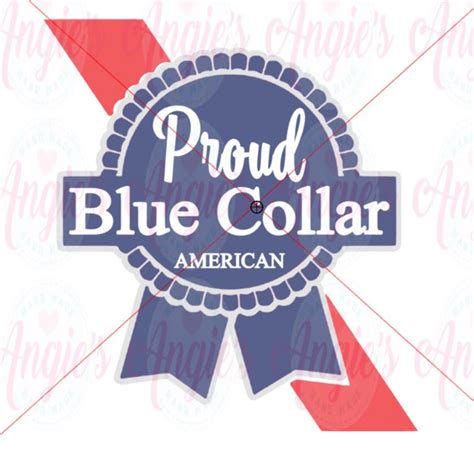 Proud Blue Collar American SVG, SVG Cut File, Instant Download, Blue Collar SVG, American Svg ...