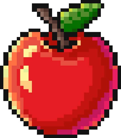 Pixelart Apple by Luna4s on DeviantArt