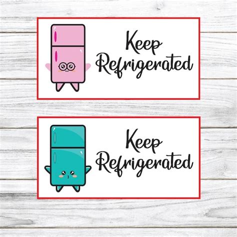 Keep Refrigerated Stickers Keep Refrigerated Labels Cooking | Etsy