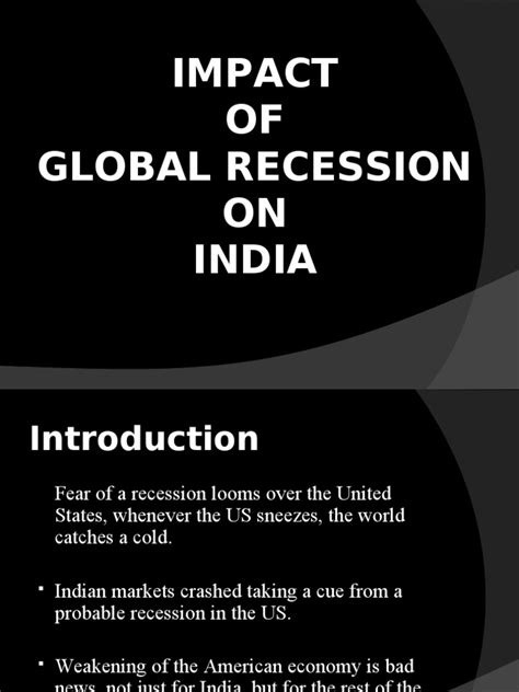 Global Recession in India | PDF | Recession | Gross Domestic Product