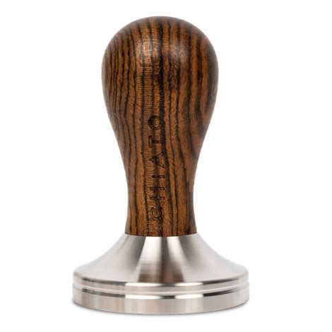 Stainless steel tamper with a wooden handle CHiATO, 58 mm