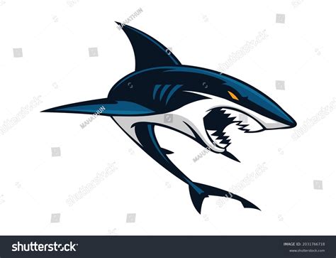 Shark Vectors Logo Football Royalty-Free Images, Stock Photos & Pictures | Shutterstock