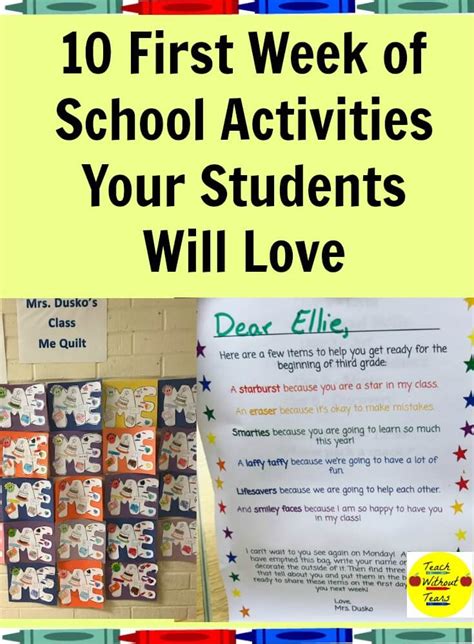 10 First Week of School Activities Your Students Will Love | Teach Without Tears