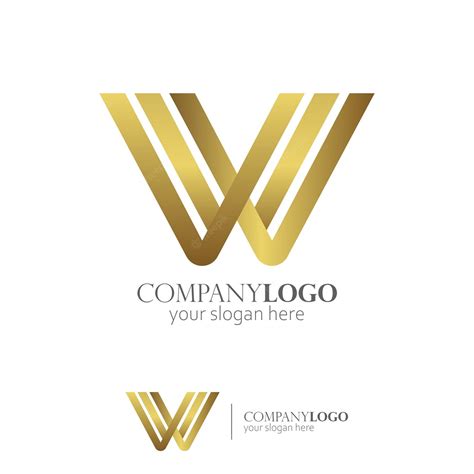 Premium Vector | W monogram logo elegant gold
