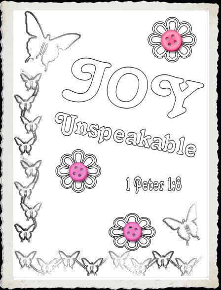 Children's Gems In My Treasure Box: Joy - Coloring Sheets