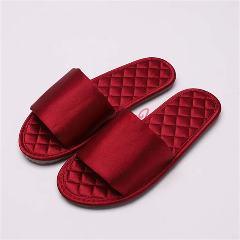 Womens Silk House Slippers Ladies Memory Foam Bedroom Slippers