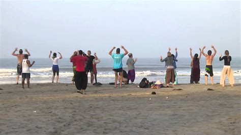 morning yoga @ Arambol beach - YouTube