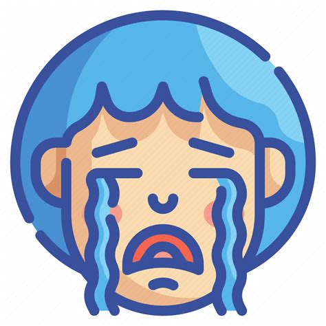 Cry, crying, emoji, emotion, feelings, sad, weep icon - Download on Iconfinder