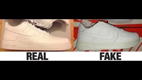 How To Spot Fake Nike Air Force 1 Sneakers / Trainers Authentic vs Replica Comparison - YouTube