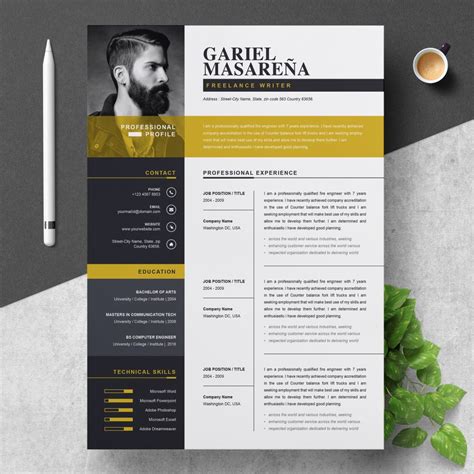 Free professional resume template adobe illustrator - isserating