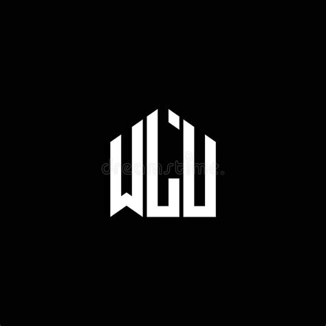 WLU Letter Logo Design on BLACK Background. WLU Creative Initials ...