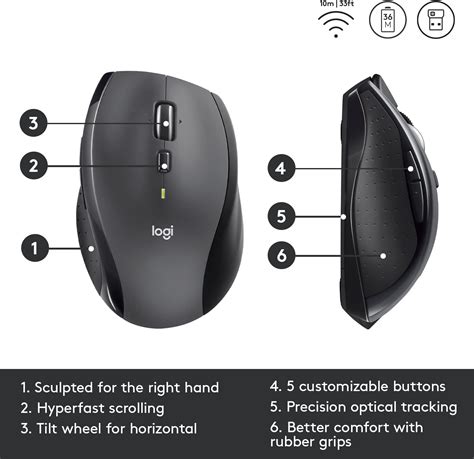 Logitech Wireless Mouse M705 Review: Long Battery Life & Customizability