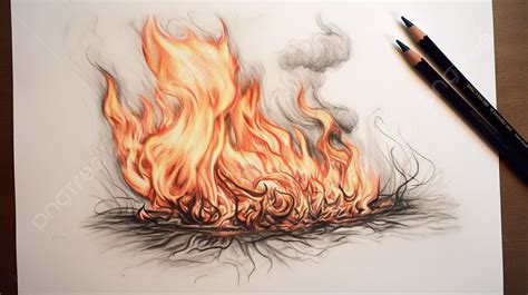 Drawing Fire With Pencil