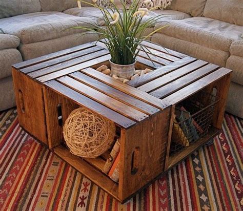 DIY Crate Coffee Table - DIY projects for everyone!