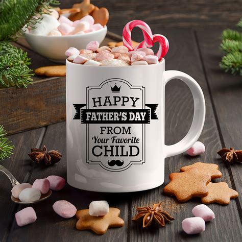 Funny Father's Day Mug From Favorite Child - Etsy