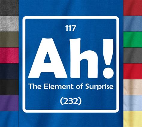 Periodic Table AH THE ELEMENT of Surprise Science Chemistry