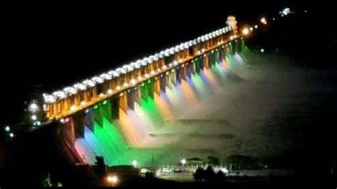 Hospet Dam - Tungabhadra Dam , night view - YouTube