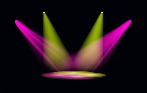 Stage light effect spotlight vector illustration 06 free download