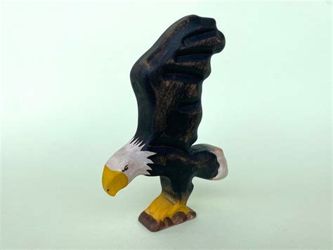 Eagle Wooden Toy Bald Eagle Bird Toy Waldorf Toy Wooden - Etsy